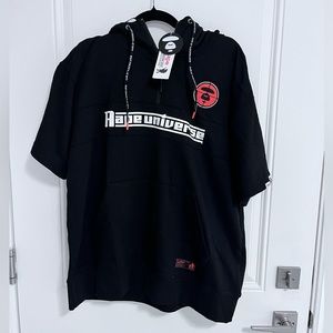 NWT - AAPE by A Bathing Ape (BAPE) Short Sleeved Hoodie - Men L/Women XL
